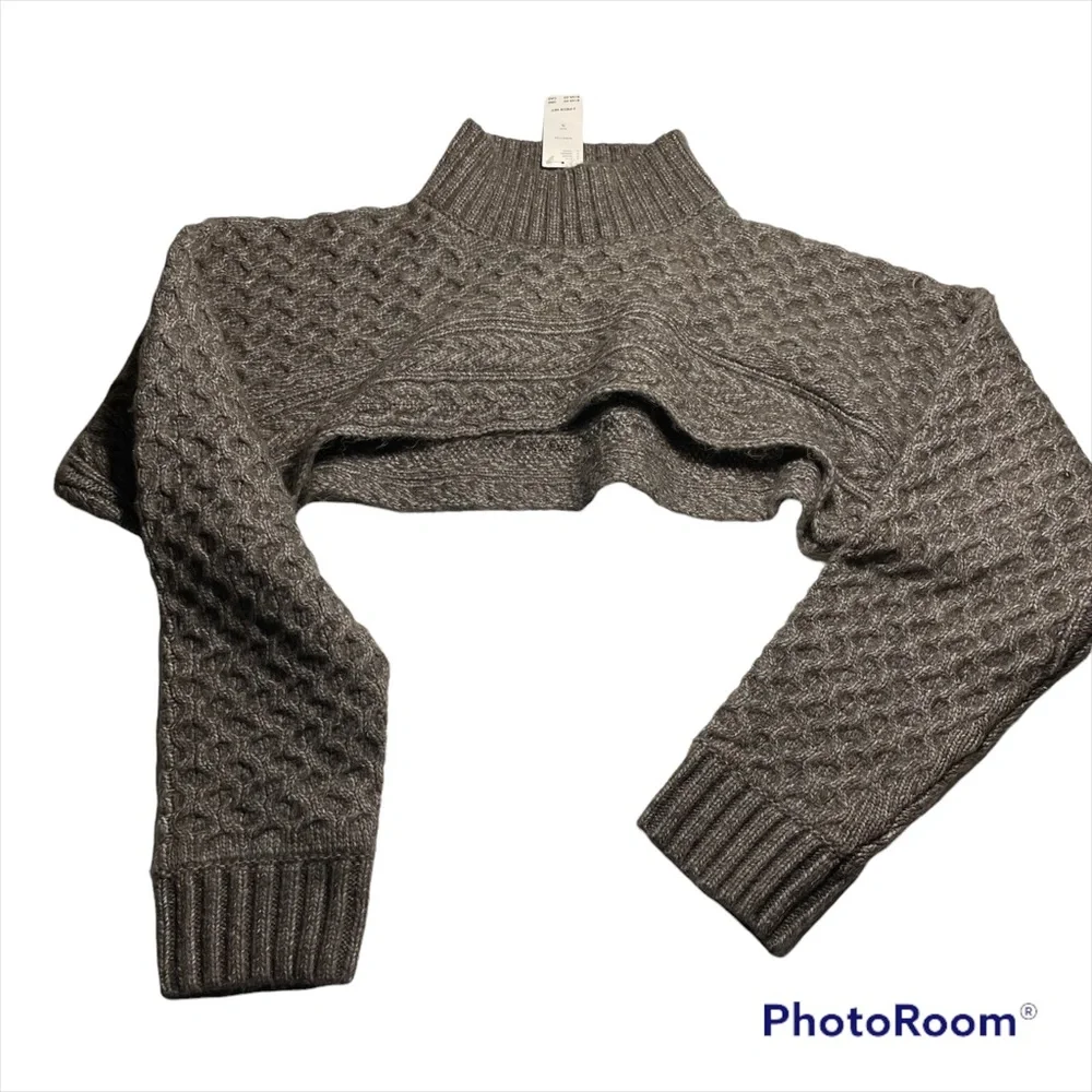 NWT Anthropologie heather brown two piece sweater size S - Picture 7 of 11